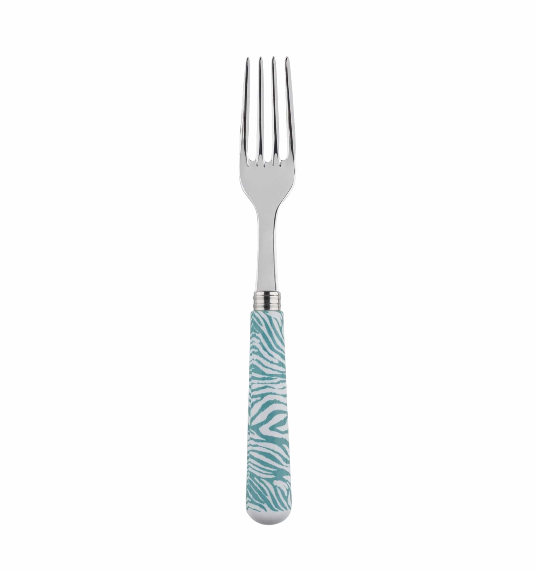 Cake Fork Décorés Zebra   - Small.