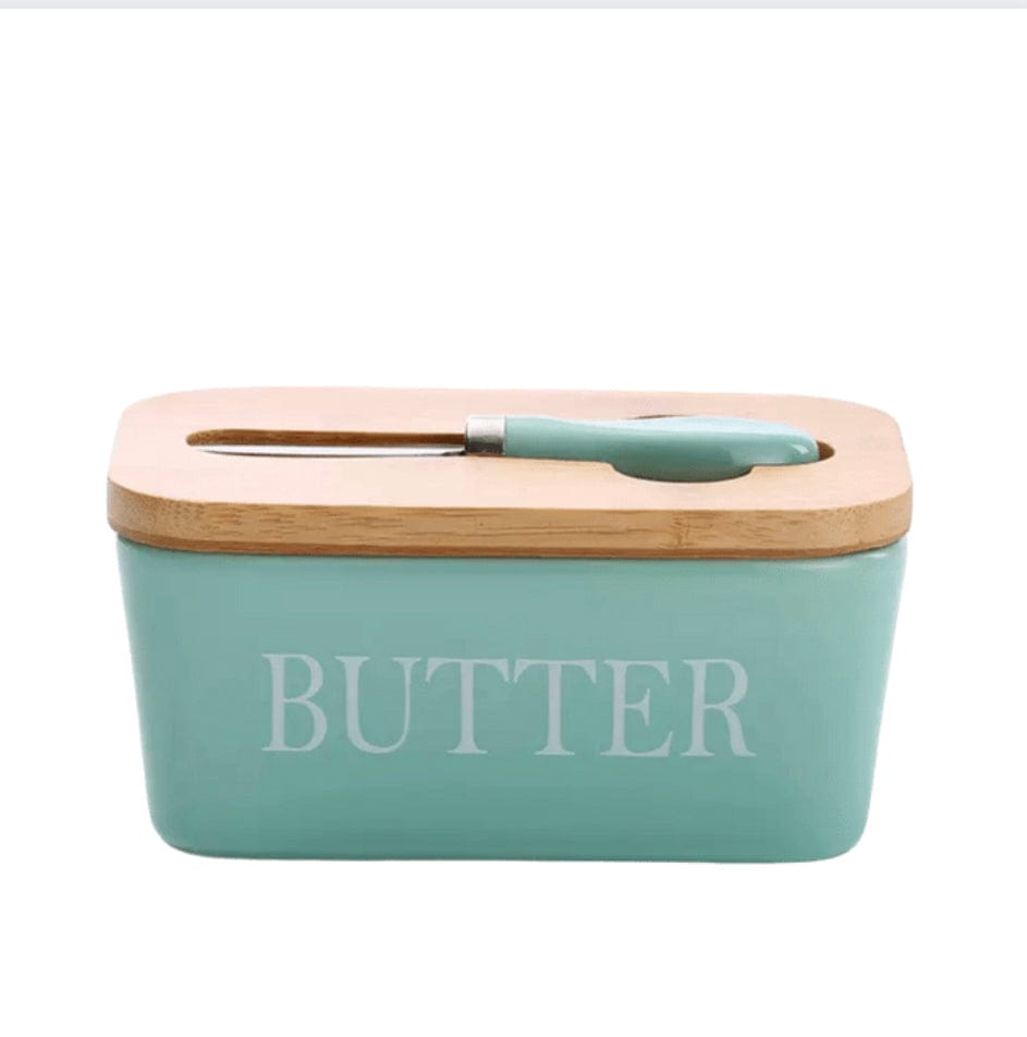 Butter Dish & Knife - 4 colours