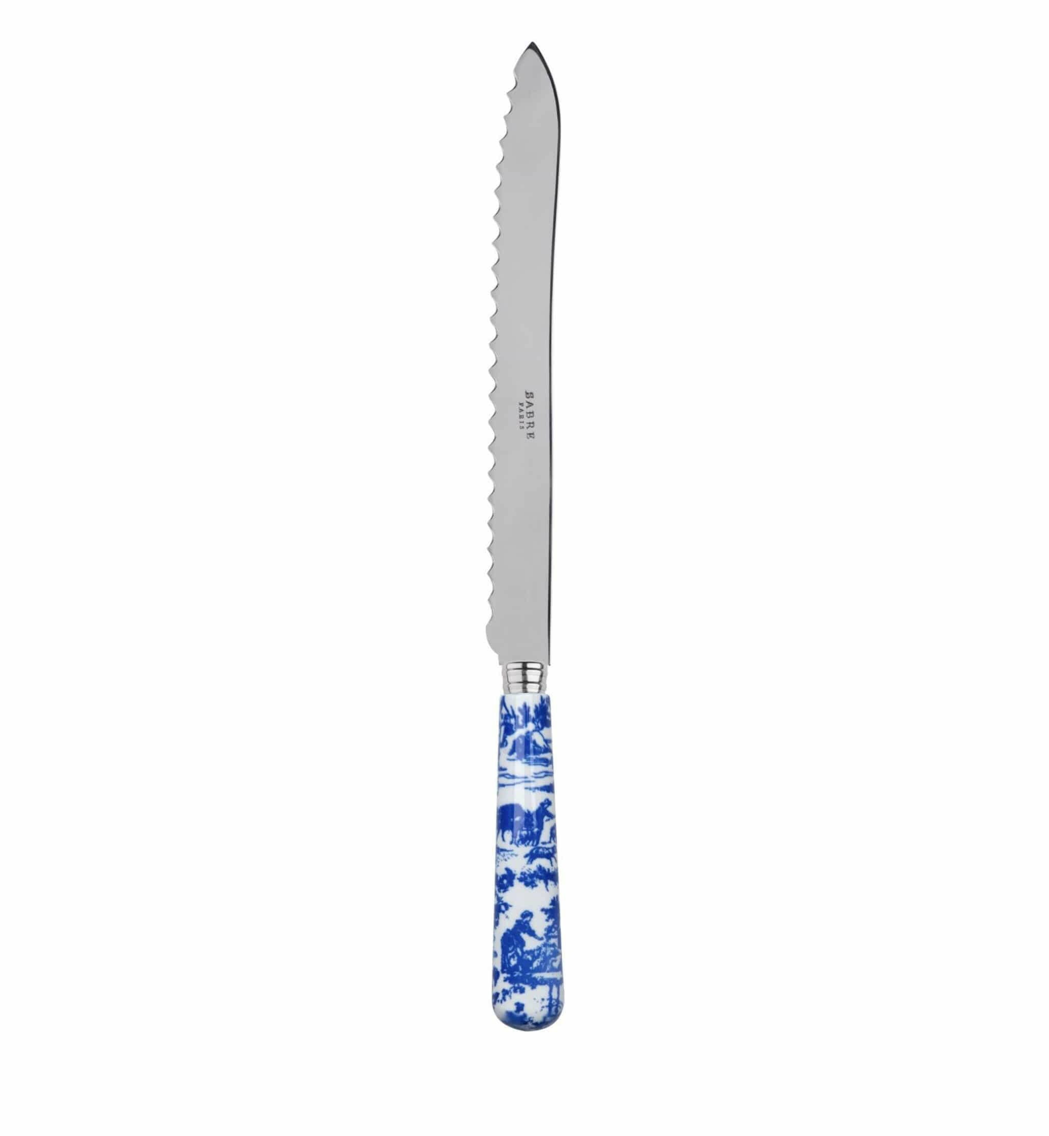 Bread Knife Toile de Jouy.