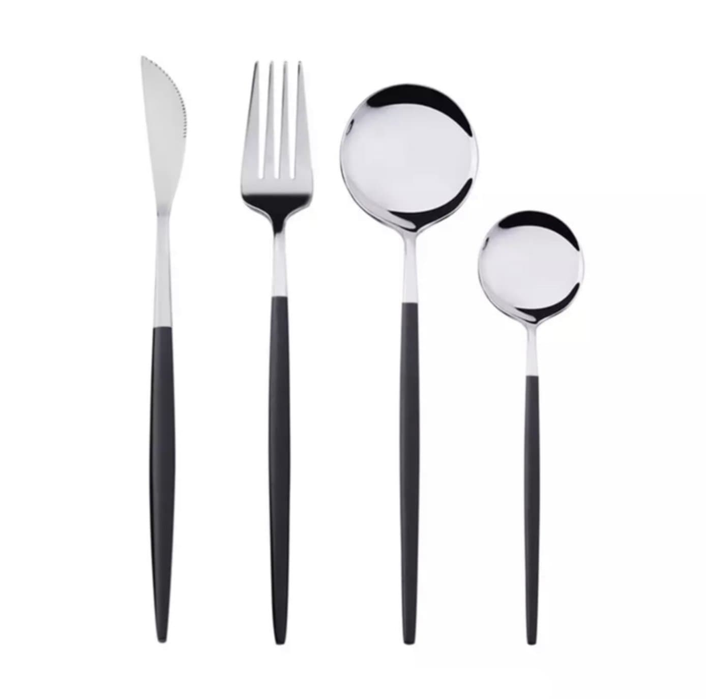 Cutlery Set Shiny  Rosie - Set of 4 pieces - Lemondeco