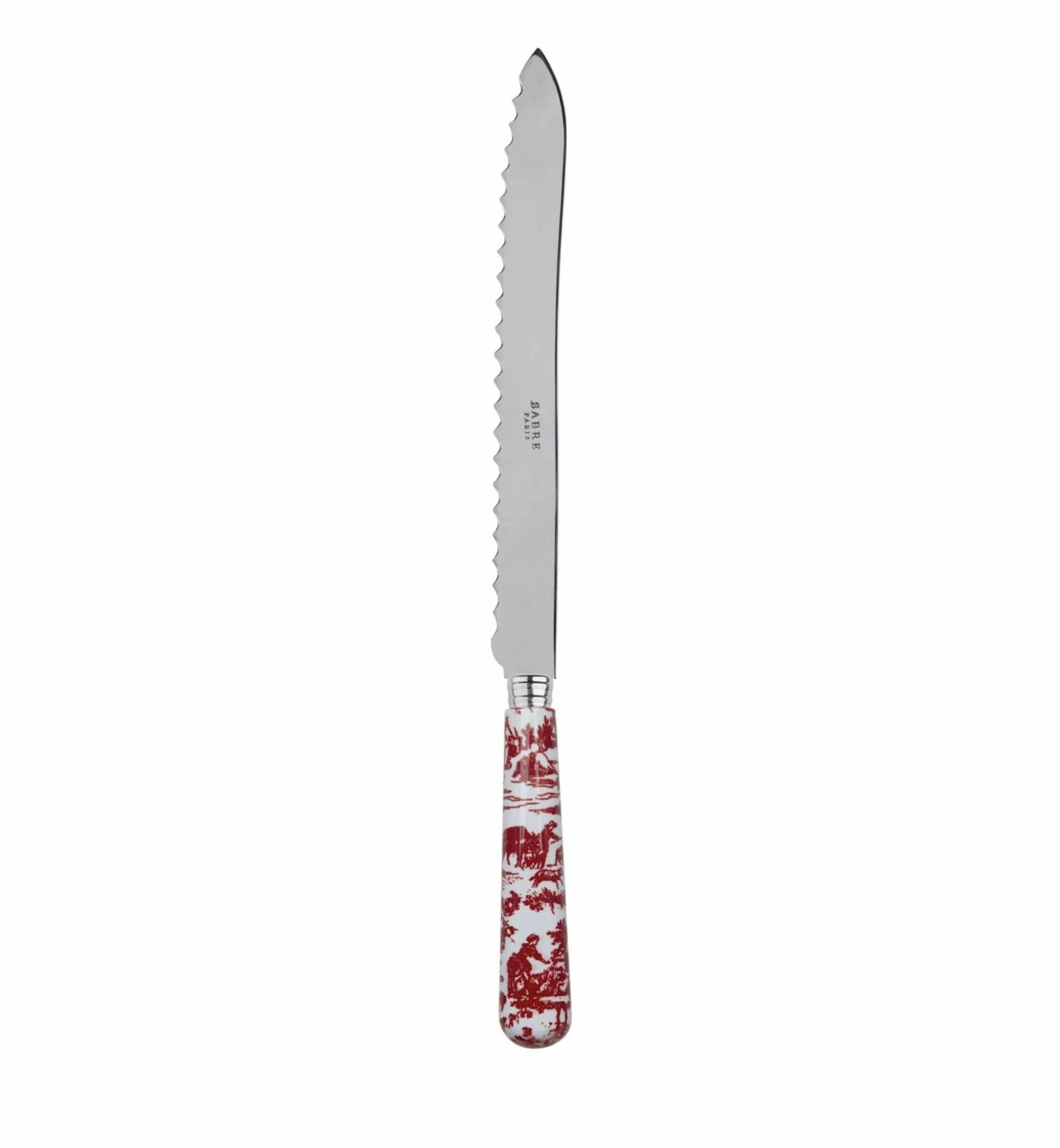 Bread Knife Toile de Jouy.
