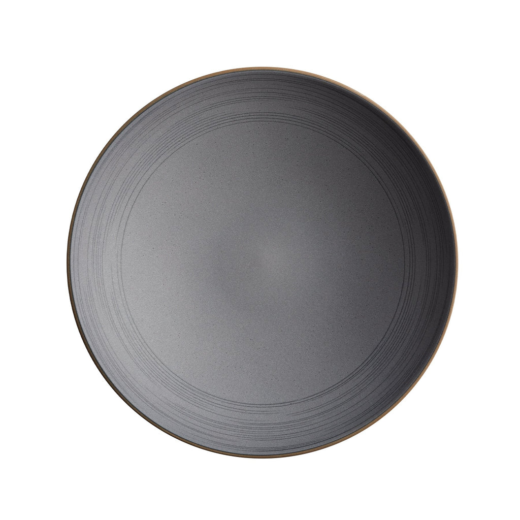 Echo Etched Shallow Salad Bowl in Indigo