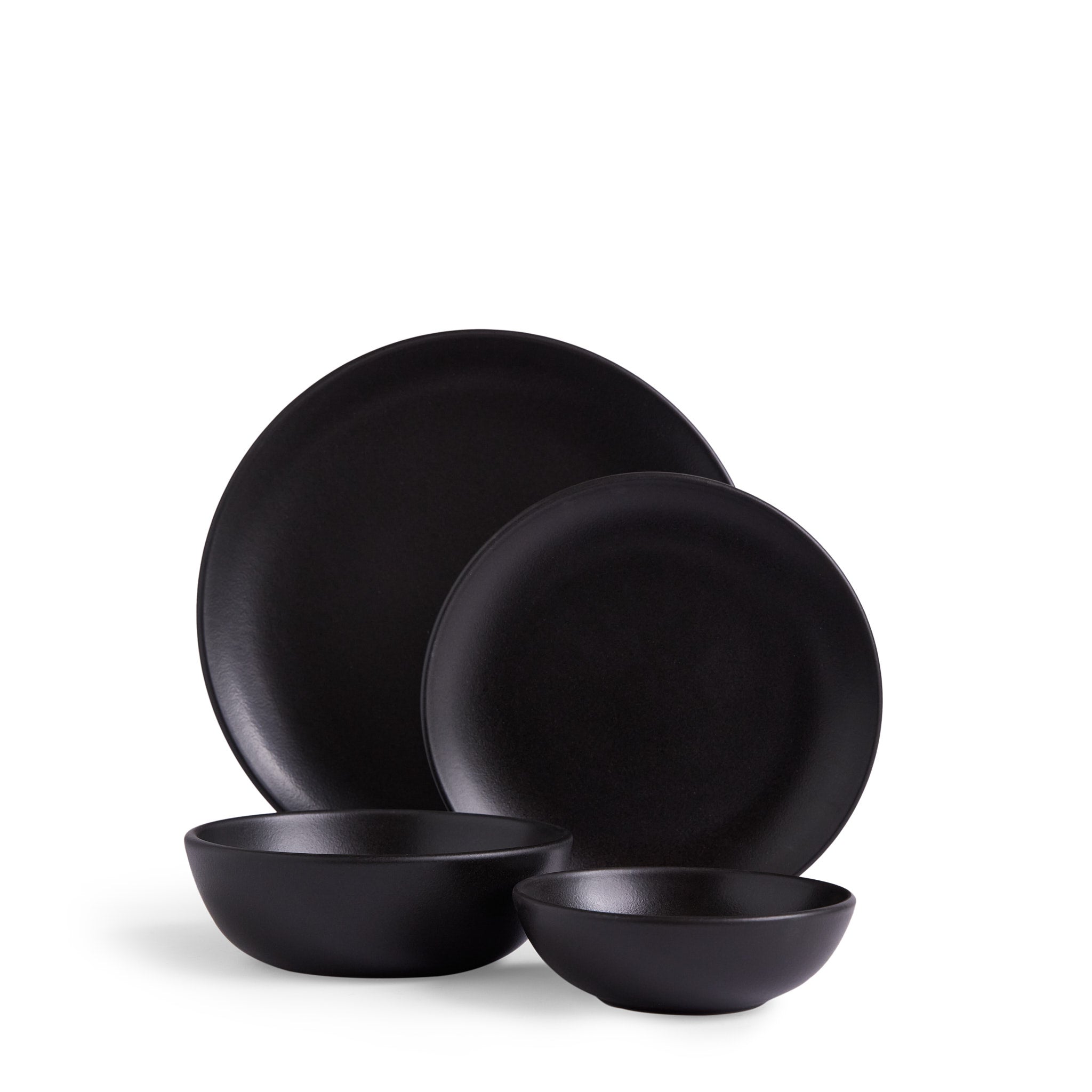Obsidian 4-Piece Dinnerware Set