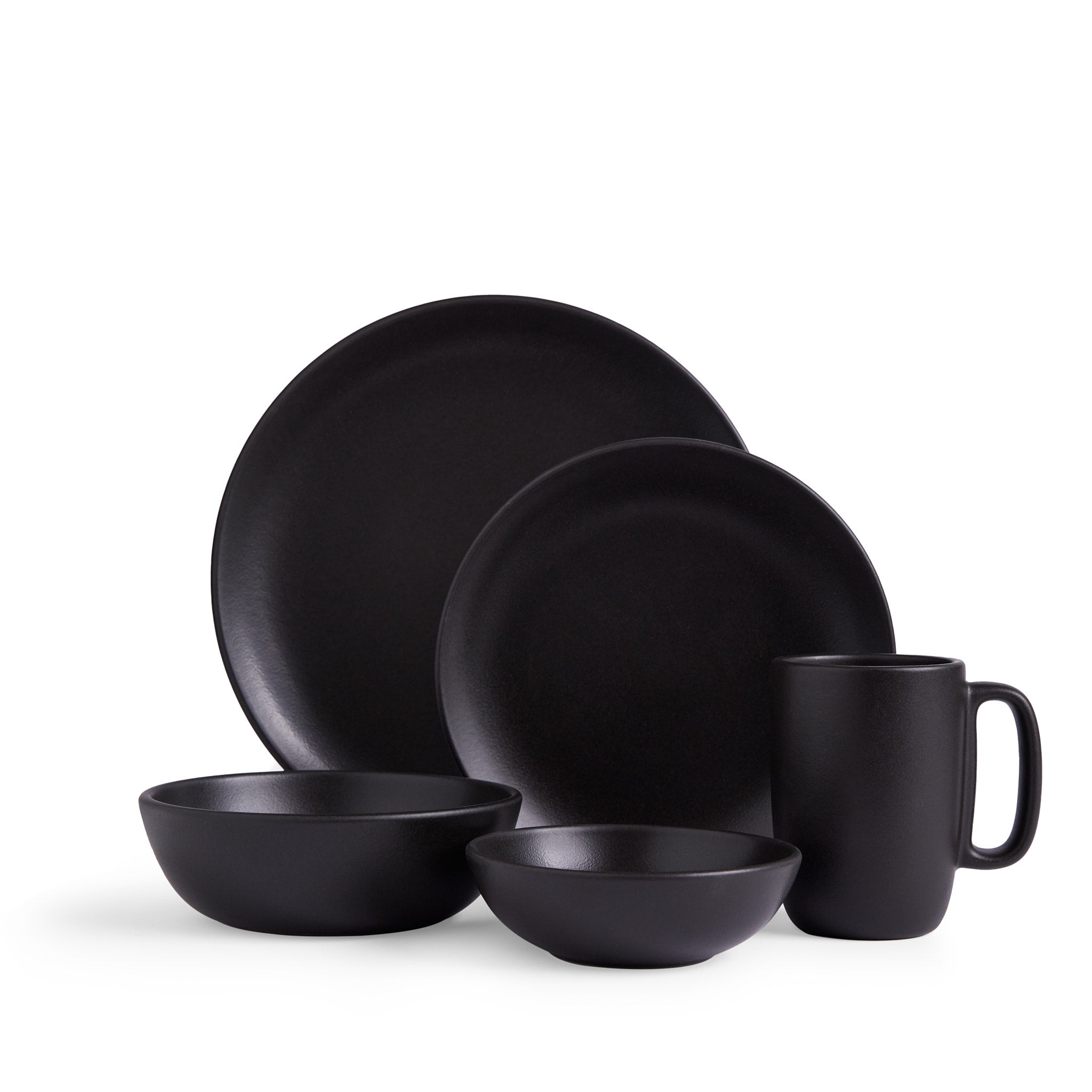 Obsidian 5-Piece Dinnerware Set