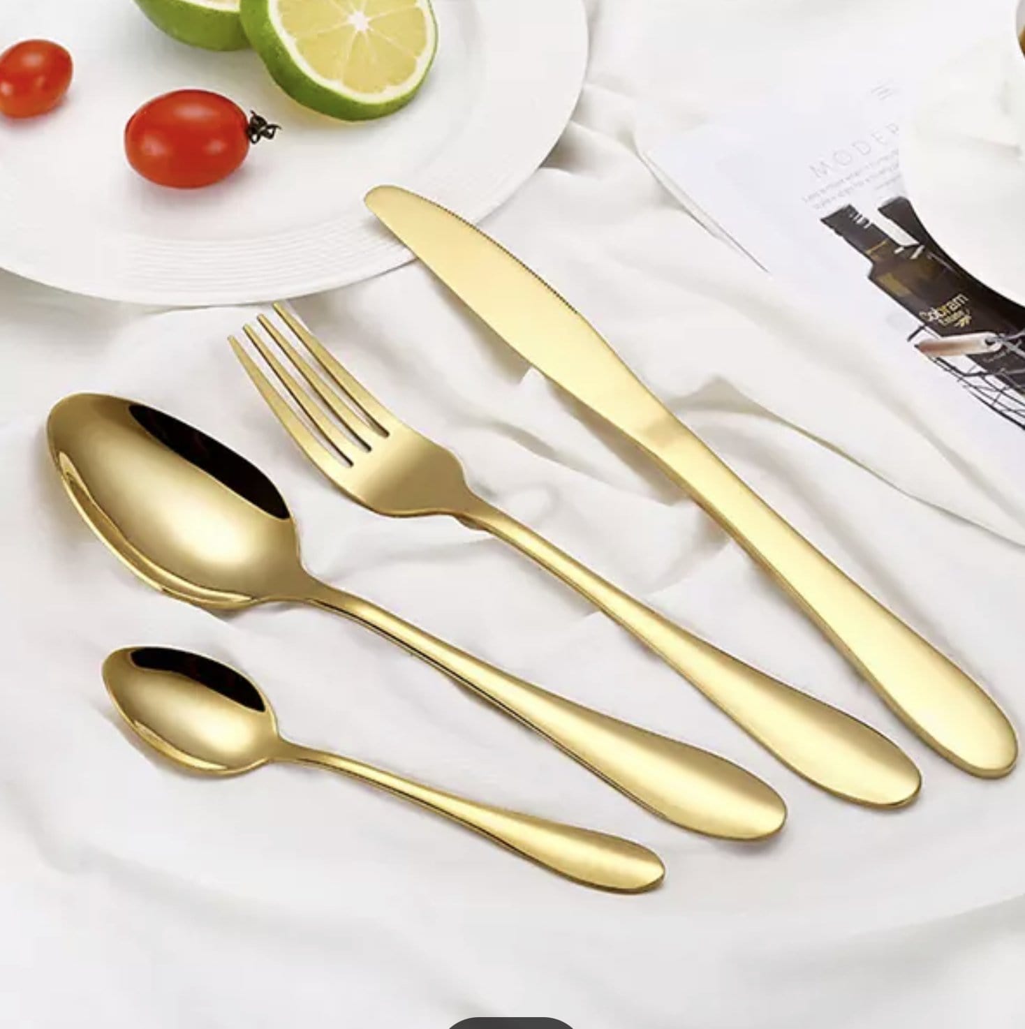 Cutlery Gold Matis - Set of 4 pieces