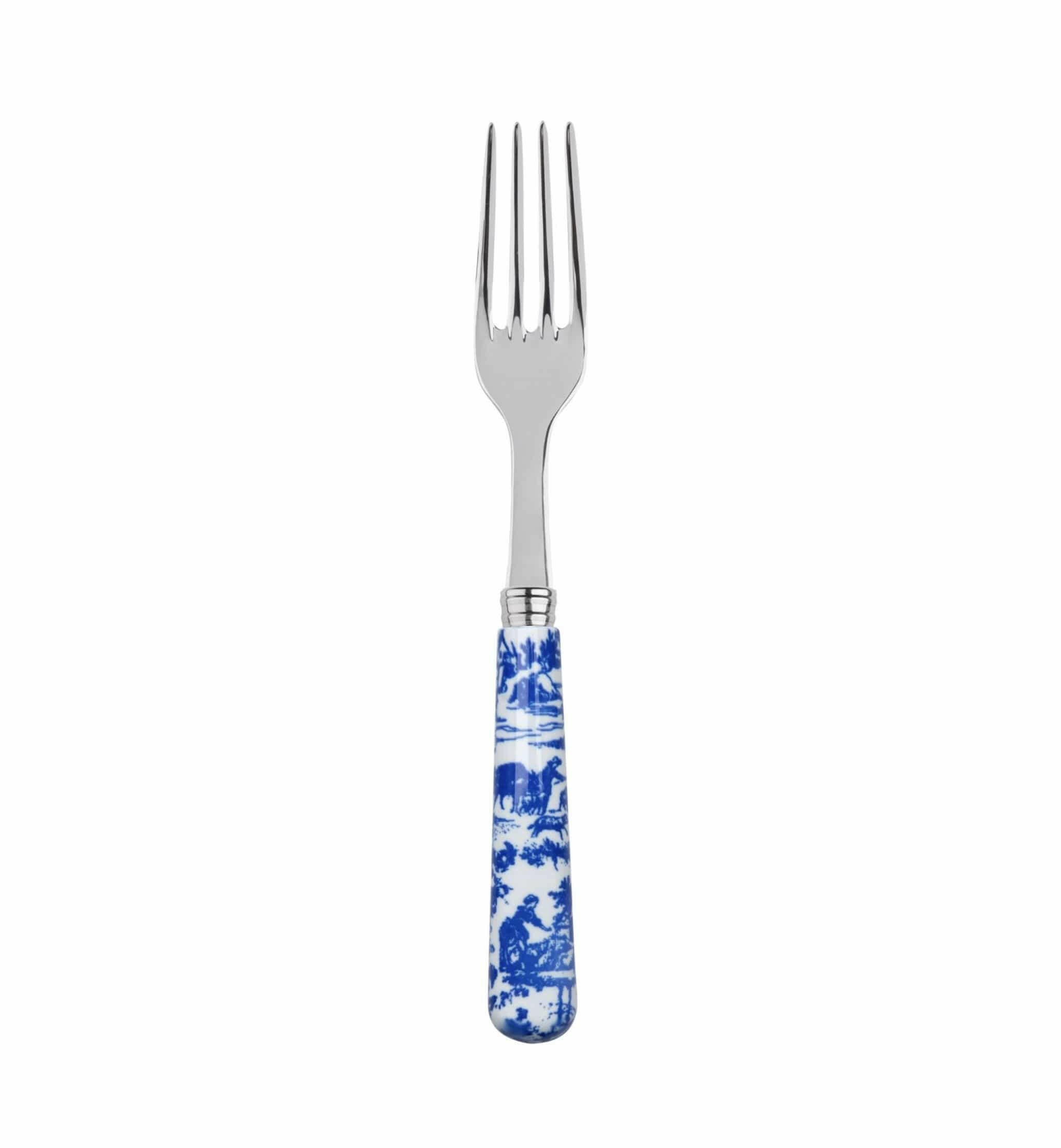 Salad Fork Toile de Jouy  - Medium.