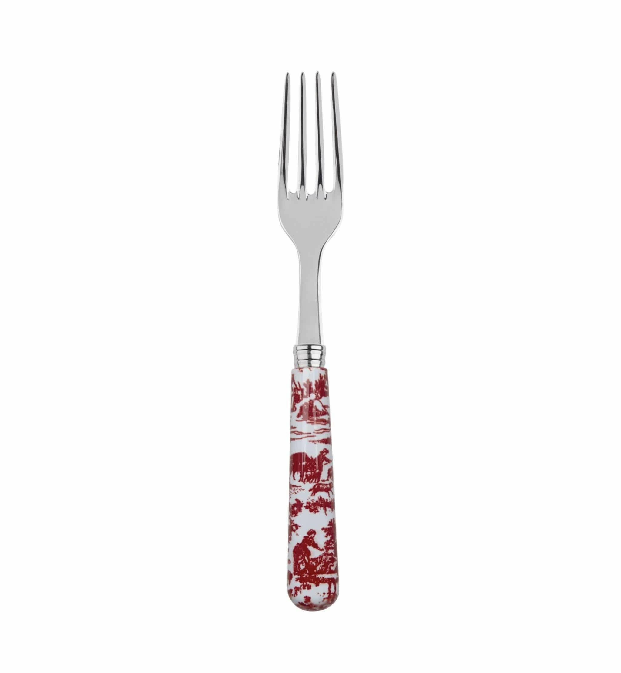 Salad Fork Toile de Jouy  - Medium.