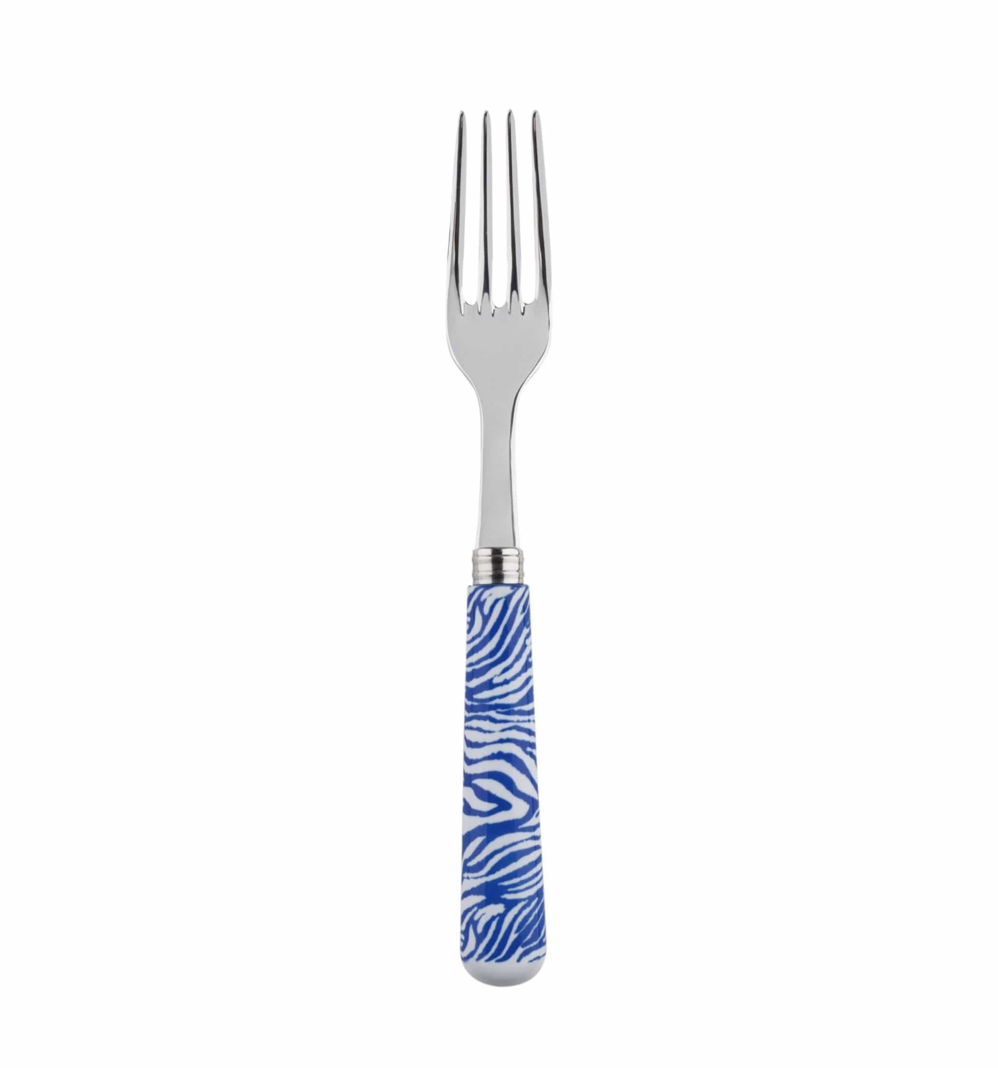 Salad Fork Décorés Zebra  - Medium.